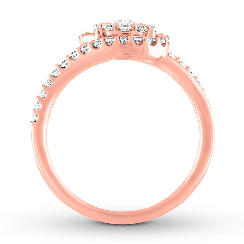 Main Image 3 of Previously Owned Diamond Ring 3/4 carat tw Round 14K Rose Gold