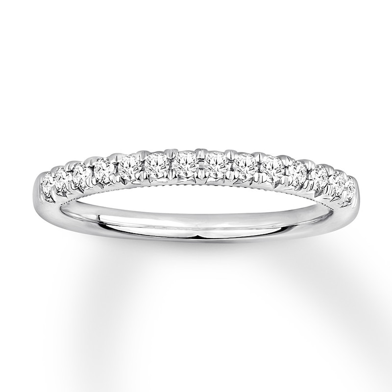 Main Image 1 of Previously Owned Diamond Anniversary Ring 1/4 ct tw Round-cut 14K White Gold