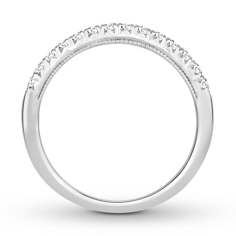 Main Image 2 of Previously Owned Diamond Anniversary Ring 1/4 ct tw Round-cut 14K White Gold