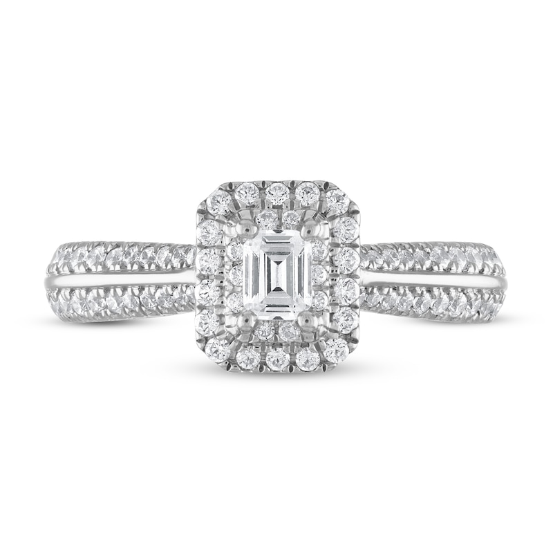 Previously Owned Vera Wang WISH Diamond Engagement Ring 5/8 ct tw