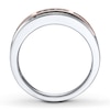 Thumbnail Image 2 of Previously Owned Black Diamond Men's Band 1/4 ct tw 10K Two-Tone Gold