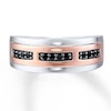 Thumbnail Image 3 of Previously Owned Black Diamond Men's Band 1/4 ct tw 10K Two-Tone Gold
