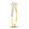 Thumbnail Image 2 of Previously Owned Diamond Ring 3/8 ct tw Round/Baguette 10K Yellow Gold