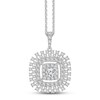 Thumbnail Image 1 of Previously Owned Diamond Necklace 1-1/2 ct tw Round 18K White Gold