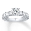 Thumbnail Image 3 of Previously Owned Colorless Diamond Ring Setting 1-1/2 carat tw 14K White Gold