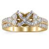 Thumbnail Image 1 of Previously Owned Hearts Desire Diamond Engagement Ring Setting 3/4 ct tw Round 18K Yellow Gold
