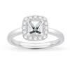 Thumbnail Image 1 of Previously Owned Diamond Engagement Ring Setting 1/4 ct tw Round Platinum
