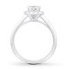 Thumbnail Image 2 of Previously Owned Diamond Engagement Ring Setting 1/4 ct tw Round Platinum