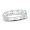 Thumbnail Image 1 of Previously Owned Diamond Stackable Ring 3/8 ct tw Baguette/Round 10K White Gold