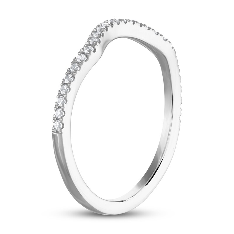 Main Image 2 of Previously Owned Diamond Wedding Band 1/6 ct tw Round 14K White Gold