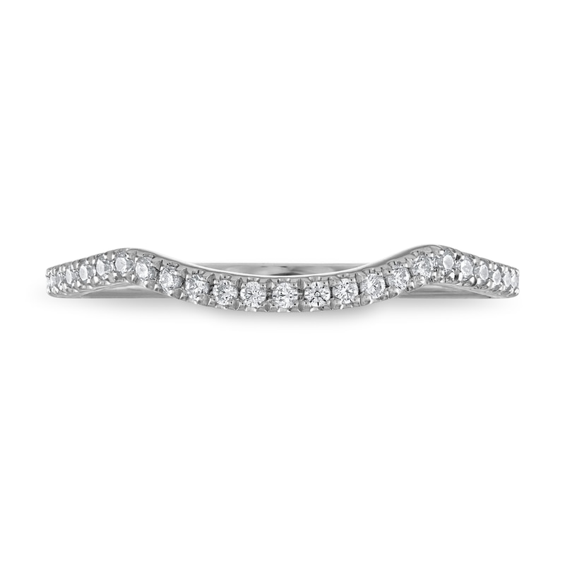 Main Image 3 of Previously Owned Diamond Wedding Band 1/6 ct tw Round 14K White Gold