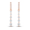 Thumbnail Image 3 of Previously Owned Diamond Dangle Earrings 1/2 ct tw Round 10K Rose Gold
