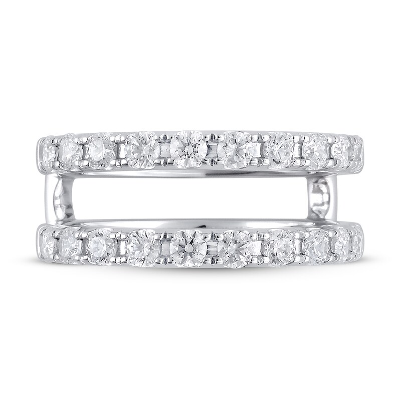 Main Image 3 of Previously Owned Diamond Insert Ring 1 ct tw Ideal-cut 18K White Gold