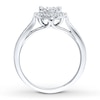 Thumbnail Image 3 of Previously Owned Diamond Engagement Ring 1/2 carat tw Round-cut 14K White Gold