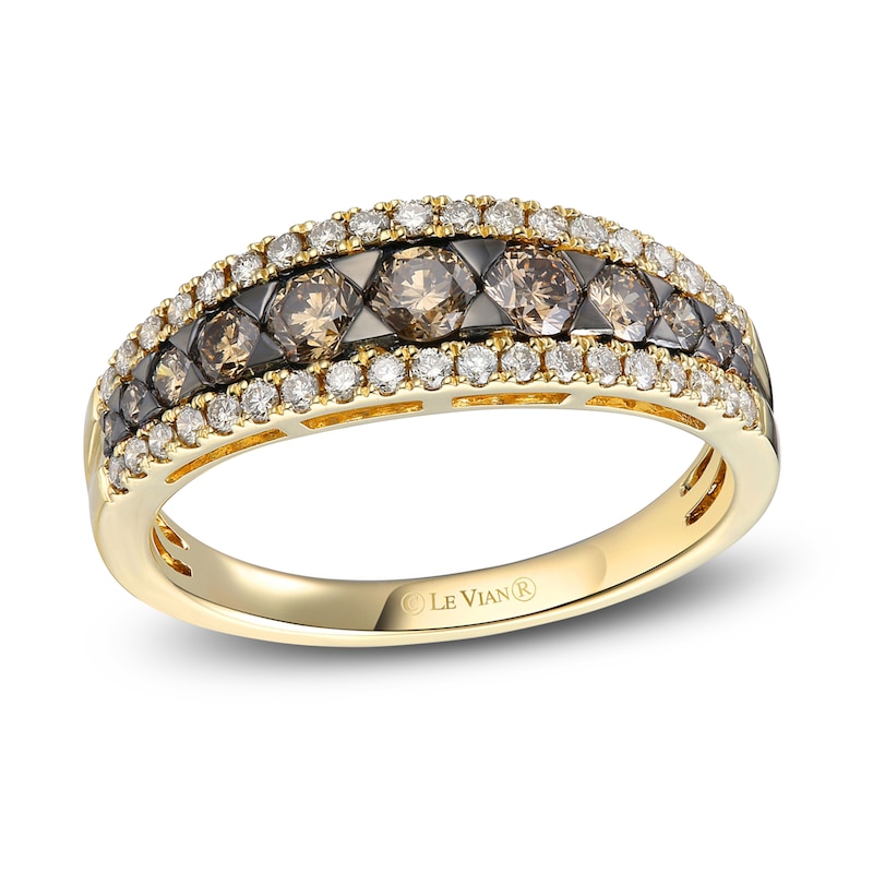 Main Image 1 of Previously Owned Le Vian Diamond Ring 3/4 ct tw Round 14K Honey Gold