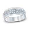 Thumbnail Image 1 of Previously Owned Men's Diamond Wedding Band 1 ct tw Round 14K White Gold