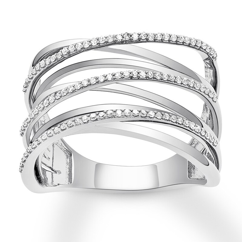 Main Image 1 of Previously Owned Diamond Ring 1/5 carat tw Round 10K White Gold