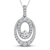 Thumbnail Image 1 of Previously Owned  Diamond Necklace 1 ct tw Round 14K White Gold