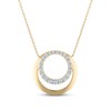 Thumbnail Image 1 of Previously Owned Diamond Necklace 3/4 ct tw Round 10K Yellow Gold