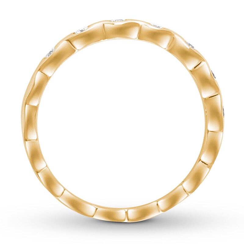 Main Image 3 of Previously Owned Diamond Anniversary Band 1/6 ct tw Round-cut 10K Yellow Gold