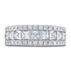 Thumbnail Image 3 of Previously Owned Diamond Anniversary Band 1-3/4 ct tw Round/Princess 14K White Gold