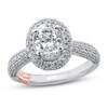 Thumbnail Image 1 of Previously Owned Pnina Tornai Elevated Love Diamond Engagement Ring 1-3/4 ct tw Oval/Round 14K White Gold