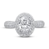 Thumbnail Image 3 of Previously Owned Pnina Tornai Elevated Love Diamond Engagement Ring 1-3/4 ct tw Oval/Round 14K White Gold