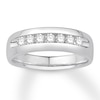 Thumbnail Image 1 of Previously Owned Men's Diamond Band 1/2 ct tw Round-cut Platinum