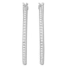 Thumbnail Image 1 of Previously Owned Diamond Hoop Earrings 1/2 carat tw Round 10K White Gold