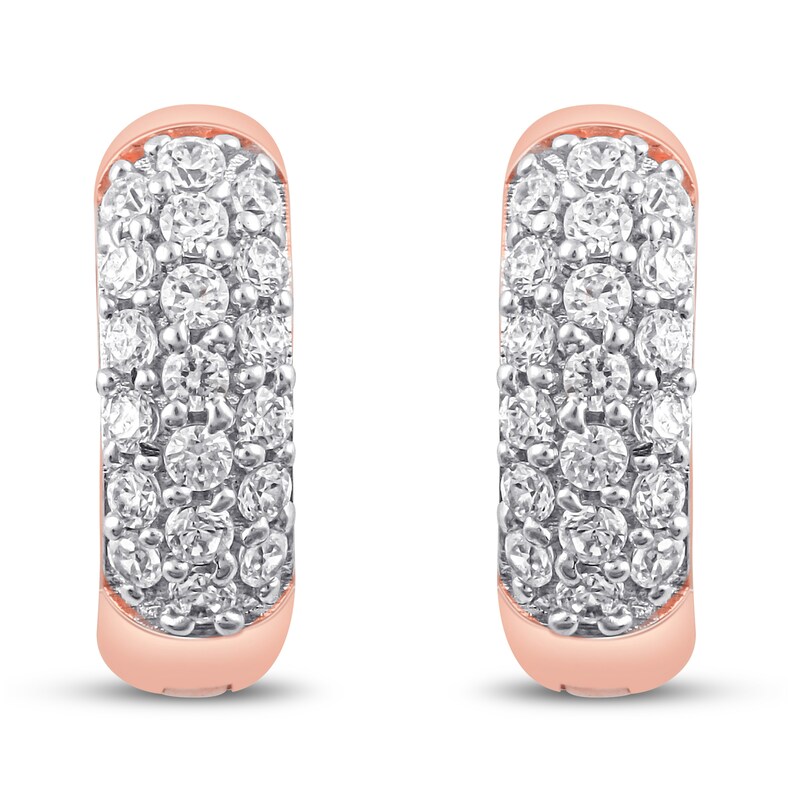 Main Image 2 of Previously Owned Diamond Earrings 1/4 ct tw Round 10K Rose Gold