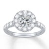 Thumbnail Image 3 of Previously Owned Colorless Diamond Ring Setting 1 ct tw Round 14K White Gold
