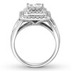 Thumbnail Image 2 of Previously Owned Diamond Engagement Ring 2 ct tw Princess/Round 14K White Gold