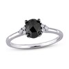 Thumbnail Image 1 of Previously Owned Black Diamond Engagement Ring 1 ct tw 14K White Gold