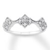Thumbnail Image 1 of Previously Owned Diamond Anniversary Ring 1/8 ct tw Round-cut 10K White Gold