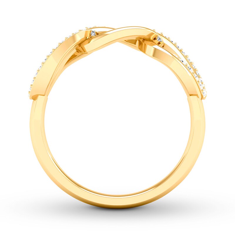 Main Image 2 of Previously Owned Diamond Anniversary Band 1/5 ct tw Round-cut 10K Yellow Gold