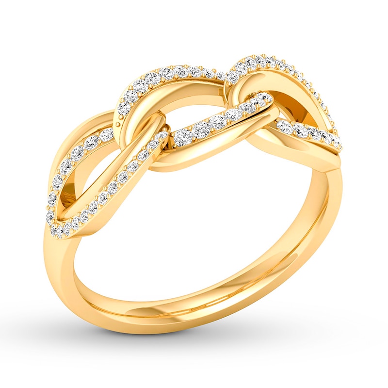 Main Image 4 of Previously Owned Diamond Anniversary Band 1/5 ct tw Round-cut 10K Yellow Gold
