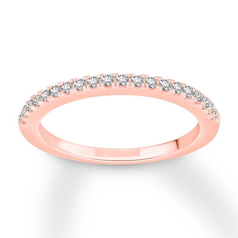 Main Image 1 of Previously Owned Diamond Anniversary Ring 1/4 carat tw Round 14K Rose Gold