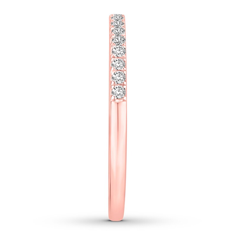 Main Image 3 of Previously Owned Diamond Anniversary Ring 1/4 carat tw Round 14K Rose Gold