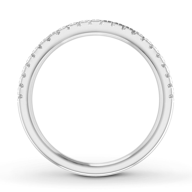 Main Image 2 of Previously Owned Colorless Diamond Anniversary Band 1/4 ct tw 14K White Gold