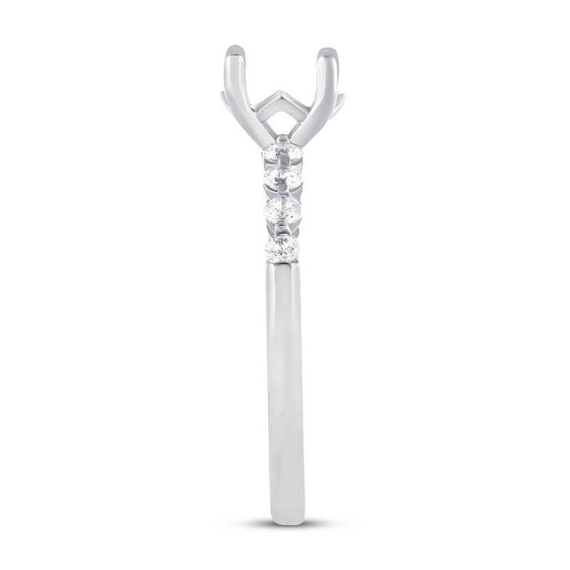 Main Image 3 of Previously Owned Diamond Engagement Ring Setting 1/3 ct tw Round 14K White Gold