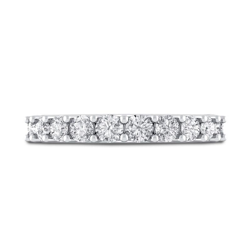 Main Image 3 of Previously Owned Royal Asscher Maria Diamond Wedding Band 1 ct tw Round 14K White Gold