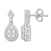 Thumbnail Image 1 of Previously Owned Colorless Diamond Dangle Earrings 1 ct tw 14K White Gold
