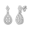Thumbnail Image 2 of Previously Owned Colorless Diamond Dangle Earrings 1 ct tw 14K White Gold