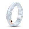 Thumbnail Image 2 of Previously Owned Pnina Tornai Found The One Men's Diamond Wedding Band 1/2 ct tw Round/Baguette 14K White Gold