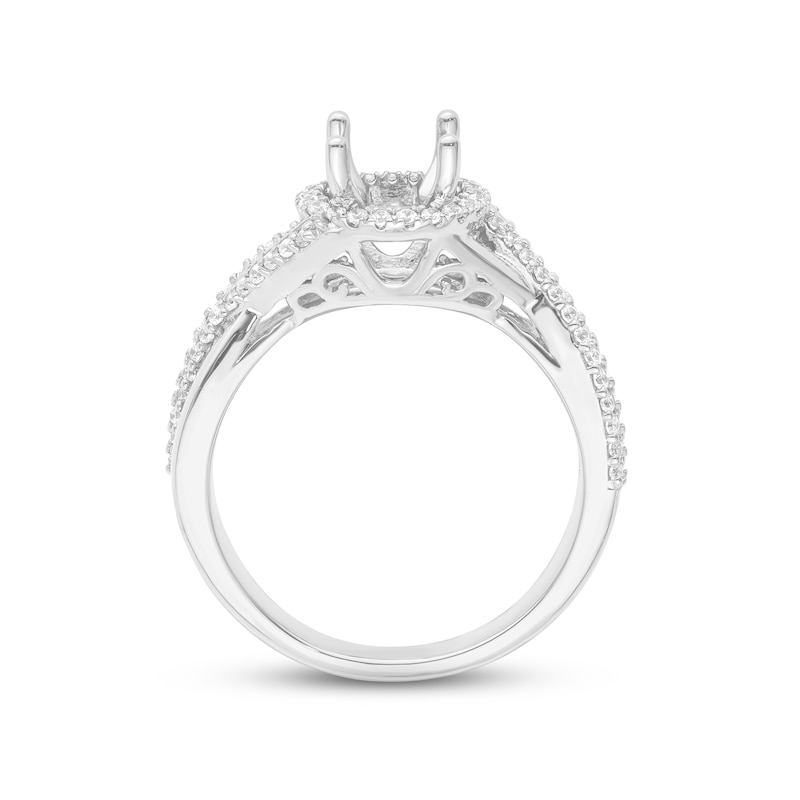 Main Image 2 of Previously Owned Diamond Ring Setting 1/3 ct tw Round 14K White Gold