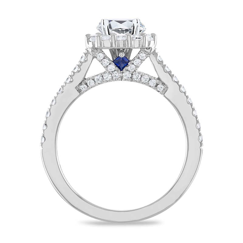 Main Image 2 of Previously Owned Vera Wang WISH Ring Setting 3/4 ct tw Diamonds 14K White Gold