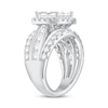 Thumbnail Image 2 of Previously Owned Diamond Engagement Ring 4 ct tw Princess/Round 14K White Gold