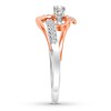Thumbnail Image 2 of Previously Owned Diamond Promise Ring 1/4 ct tw Round 10K Two-Tone Gold