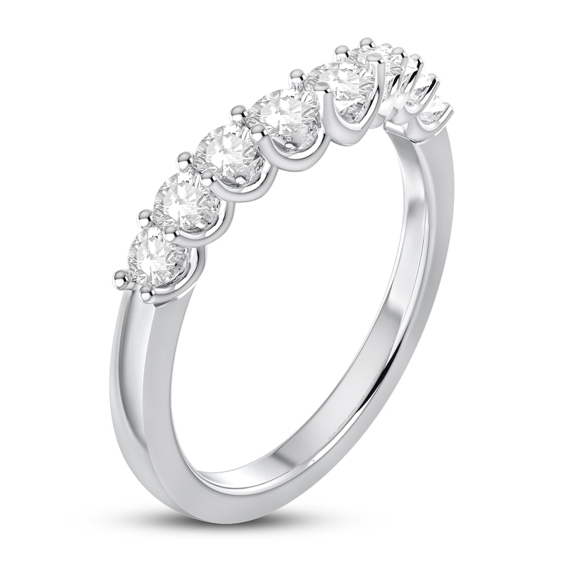 Main Image 2 of Previously Owned Diamond Contour Ring 1/2 ct tw Round 14K White Gold
