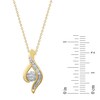 Thumbnail Image 3 of Previously Owned Diamond Necklace 1/6 ct tw 10K Yellow Gold